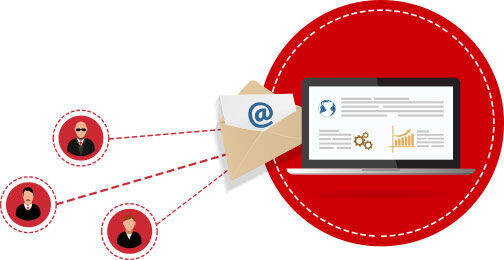 Direct marketing email graphic